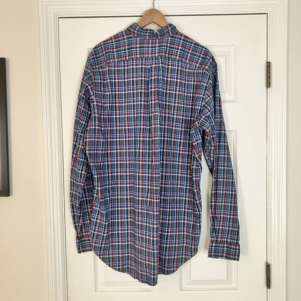 Polo Ralph Lauren Button Down Shirt‎ Mens LT Large Tall Plaid Long Sleeve Pony - Picture 10 of 10
